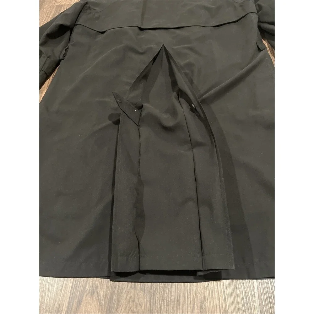 Ralph Lauren men's size 44R Long coat Black Removable liner Without Belt